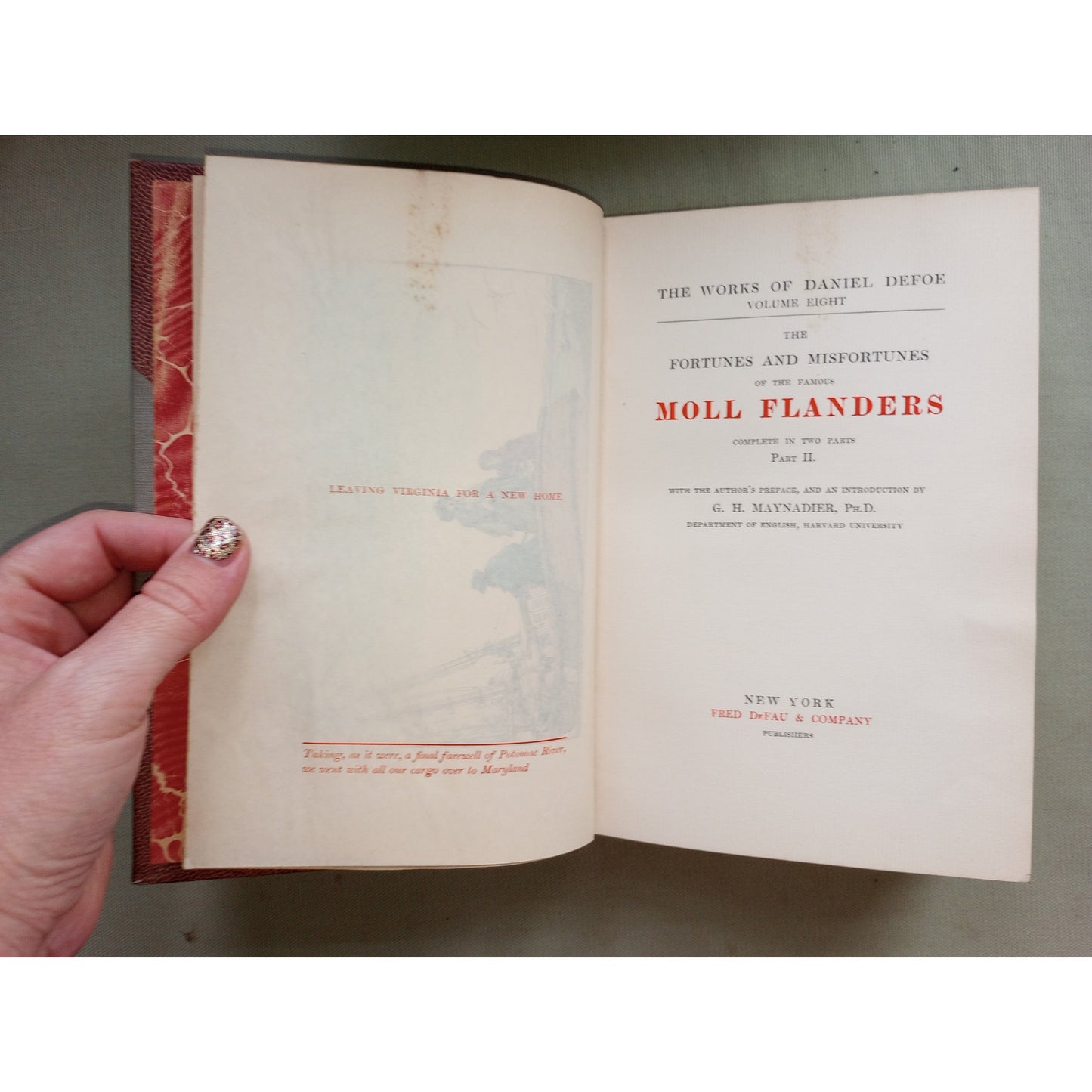 The Fortunes Of Famous Moll Flanders By Daniel Defoe Part 2 Limited Ed Leather