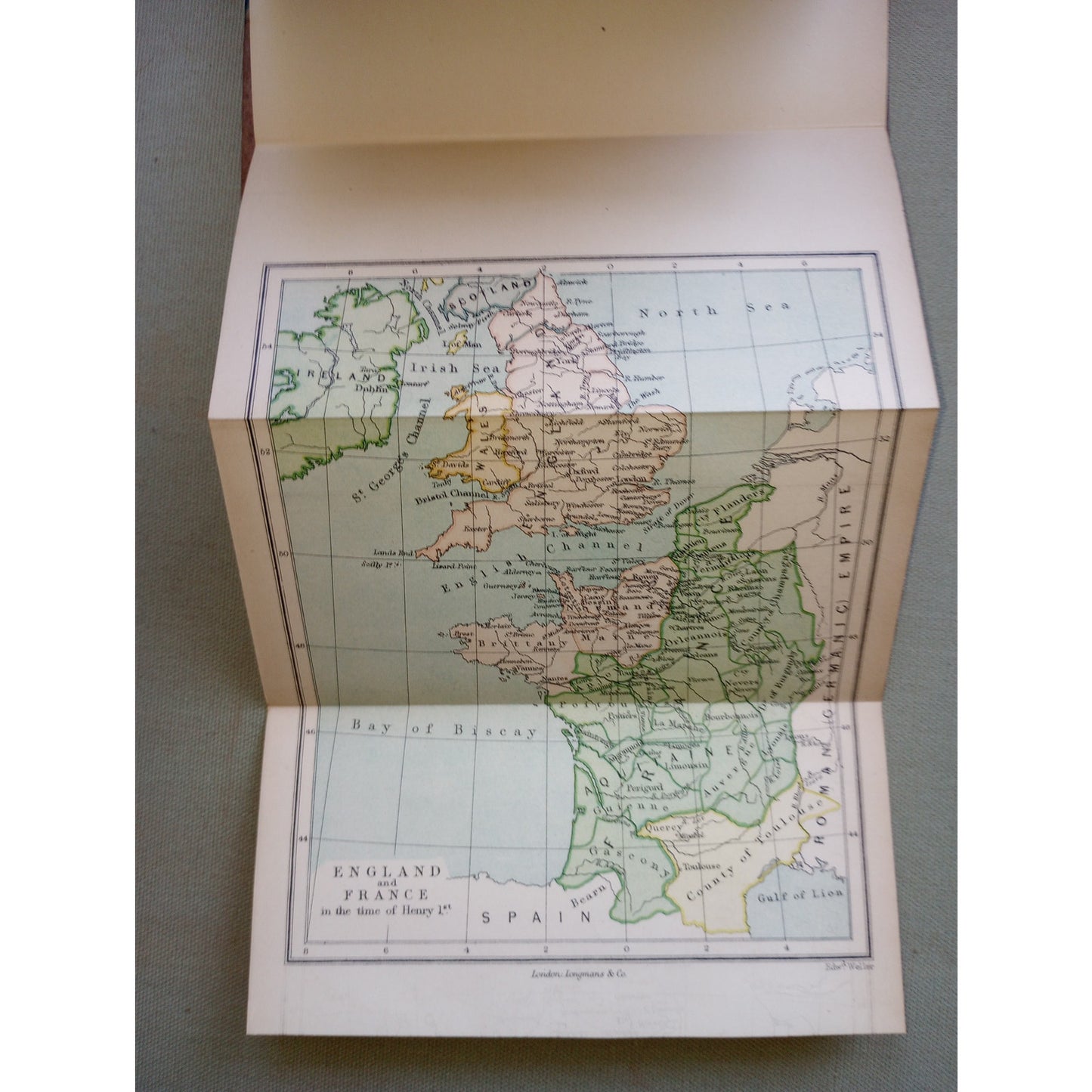 The Normans In Europe Rev. A. H. Johnson FOLDOUT MAPS 1886 Antique Book Leather