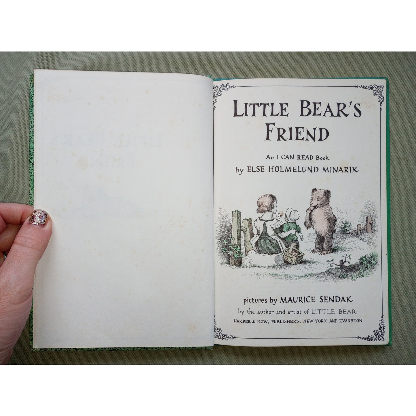 Little Bear's Friend 1960 First Edition First Holmelund Minarik Maurice Sendak