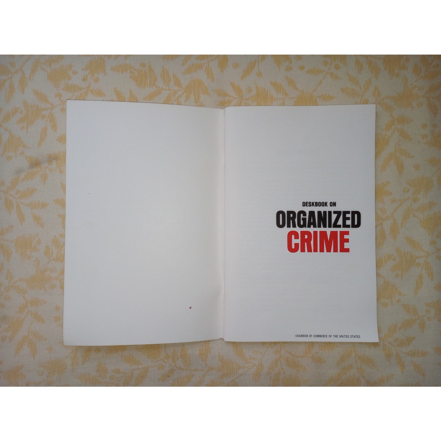 Scarce Deskbook On Organized Crime Booklet 1972 Racketeer Loan Sharks Criminals