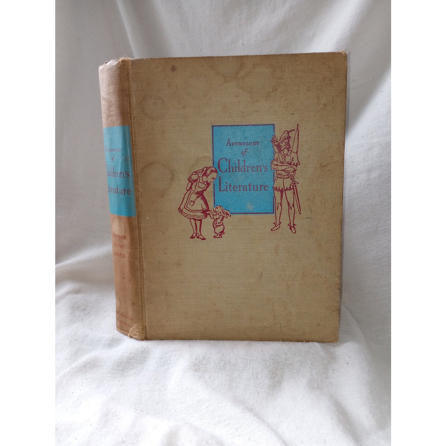 Vintage Anthology Of Children's Literature Book 1948 Fairytales Illustrations