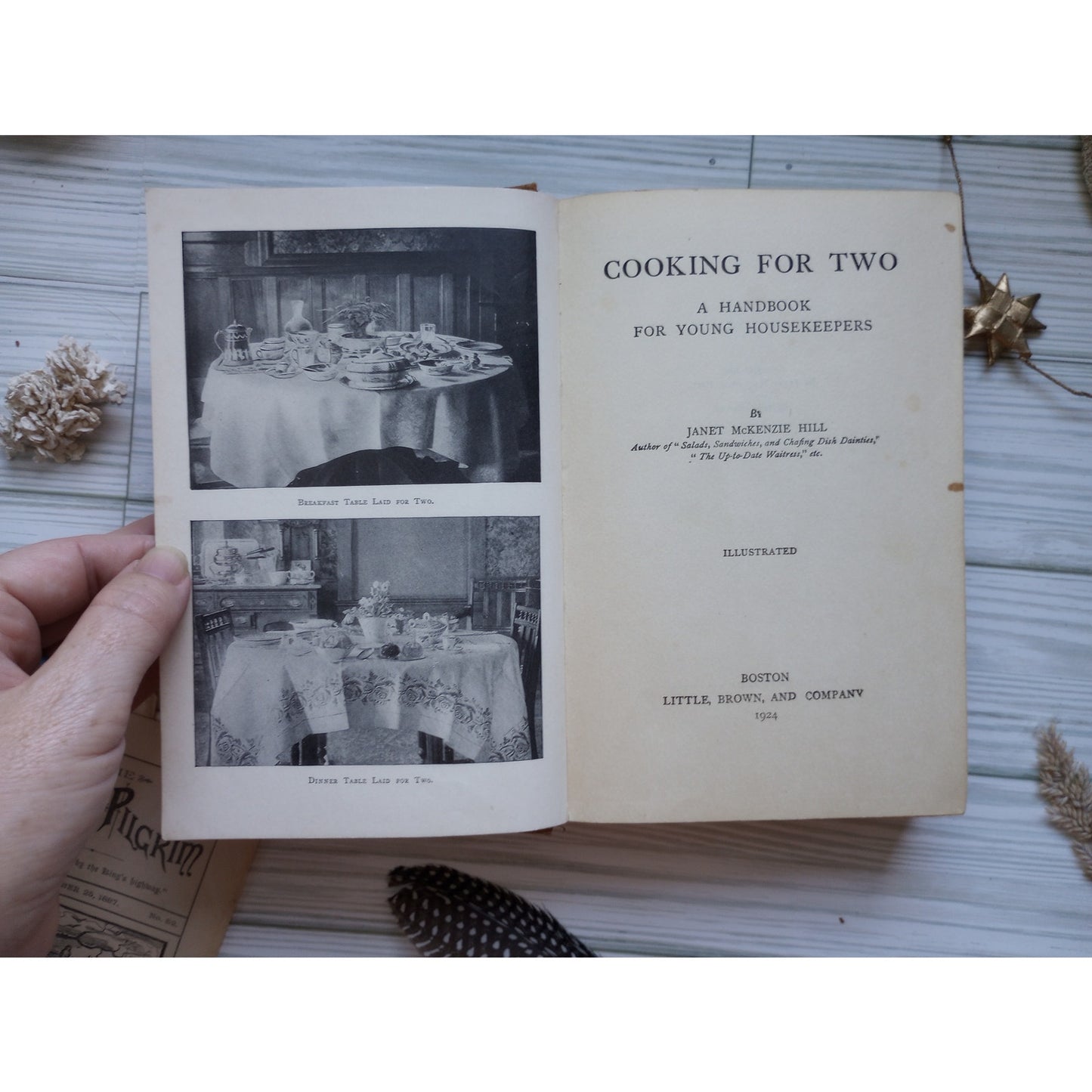 1924 Janet Hill Cooking For Two A Handbook For Young Housekeepers Old Cookbook