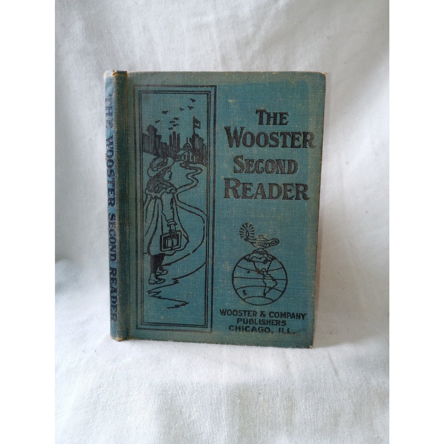 The Wooster Second Reader 1907 Antique Children's Learning Reading Book