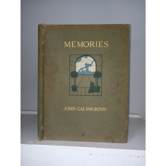 Memories John Galsworthy Antique Dog Book 1914 Cocker Spaniel Story Illustrated