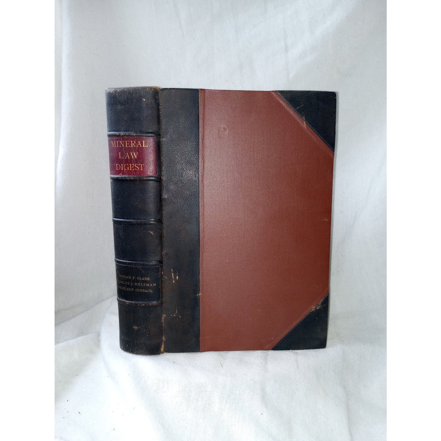 Mineral Law Digest Presumed First Edition 1897 Antique Book Leather Binding