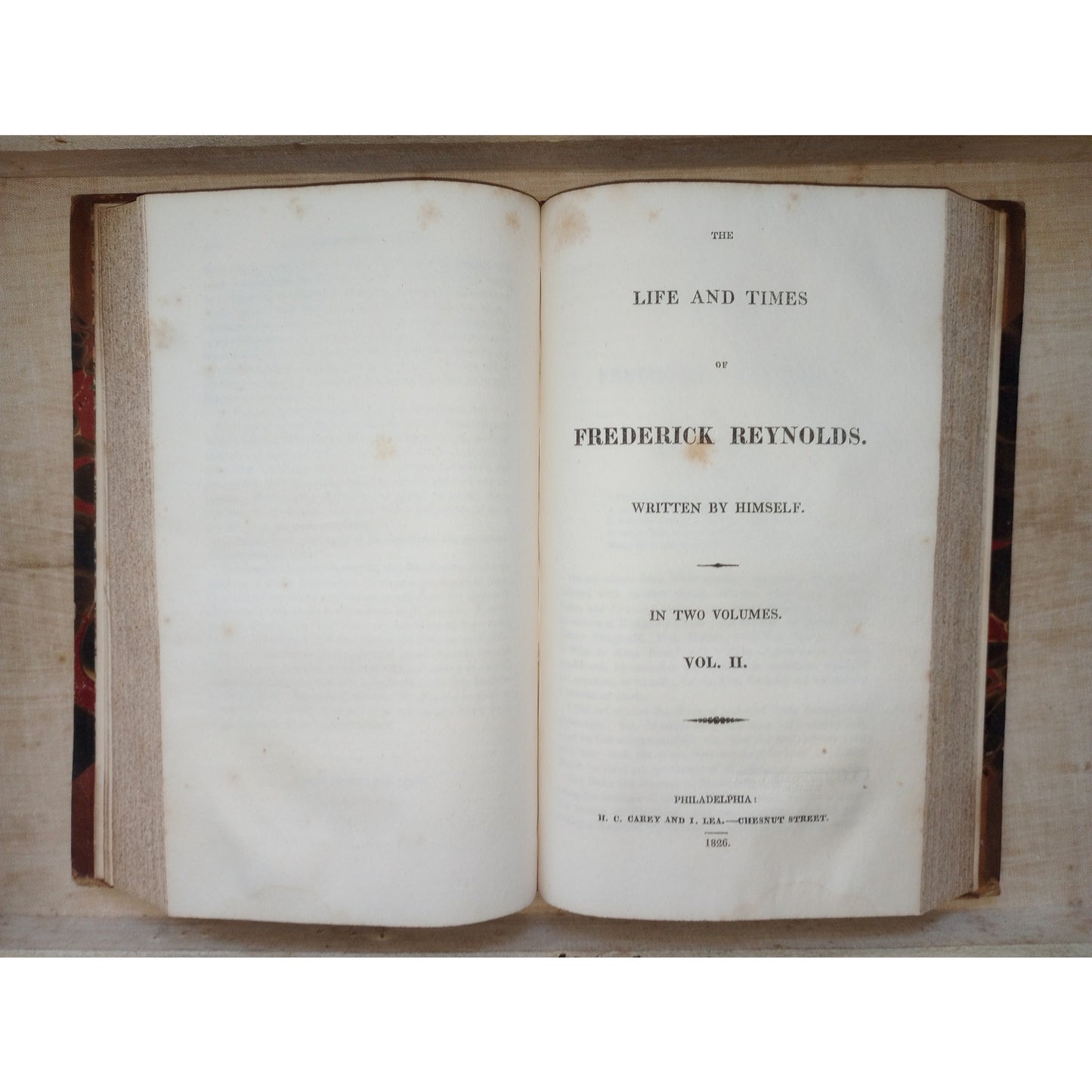 Rare Antique Book 1826 Life & Times Frederick Reynolds 2vol Covent Garden London