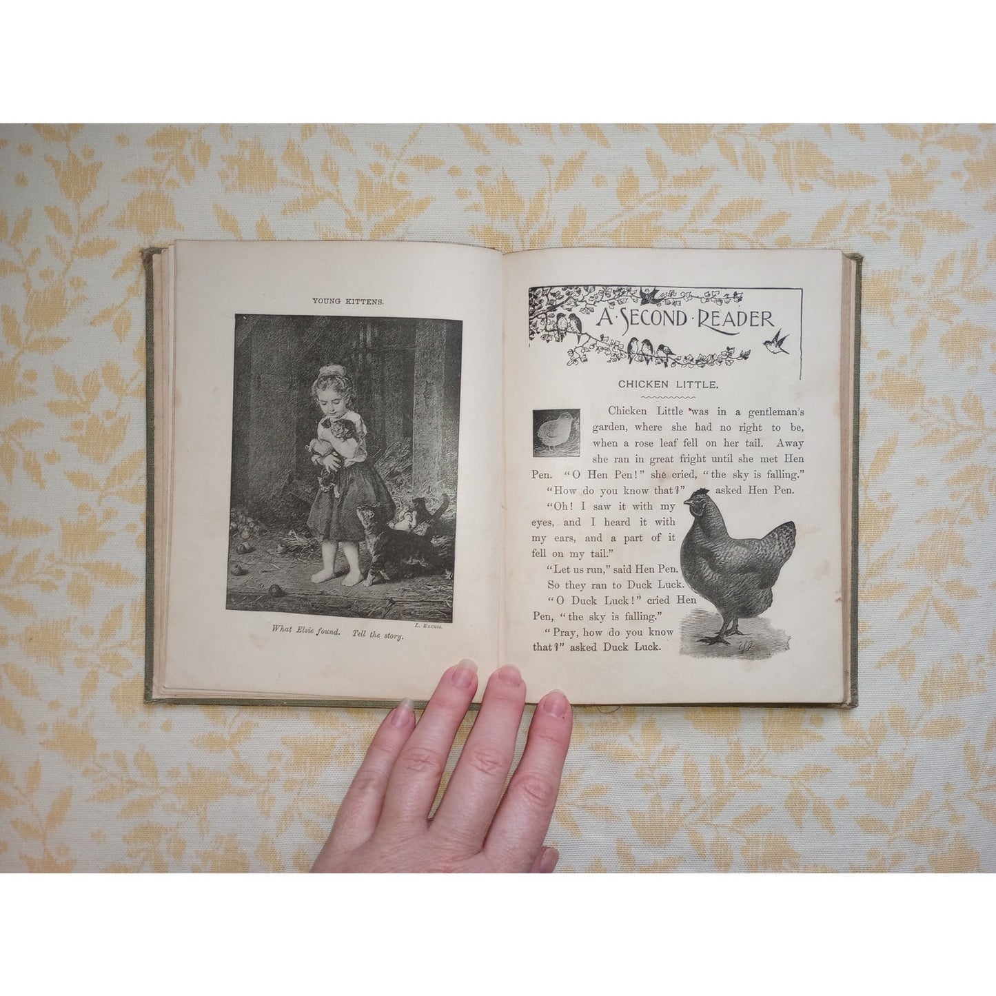 Antique Children's Book 1902 Illustrated Chicken Little King Midas Goldilocks