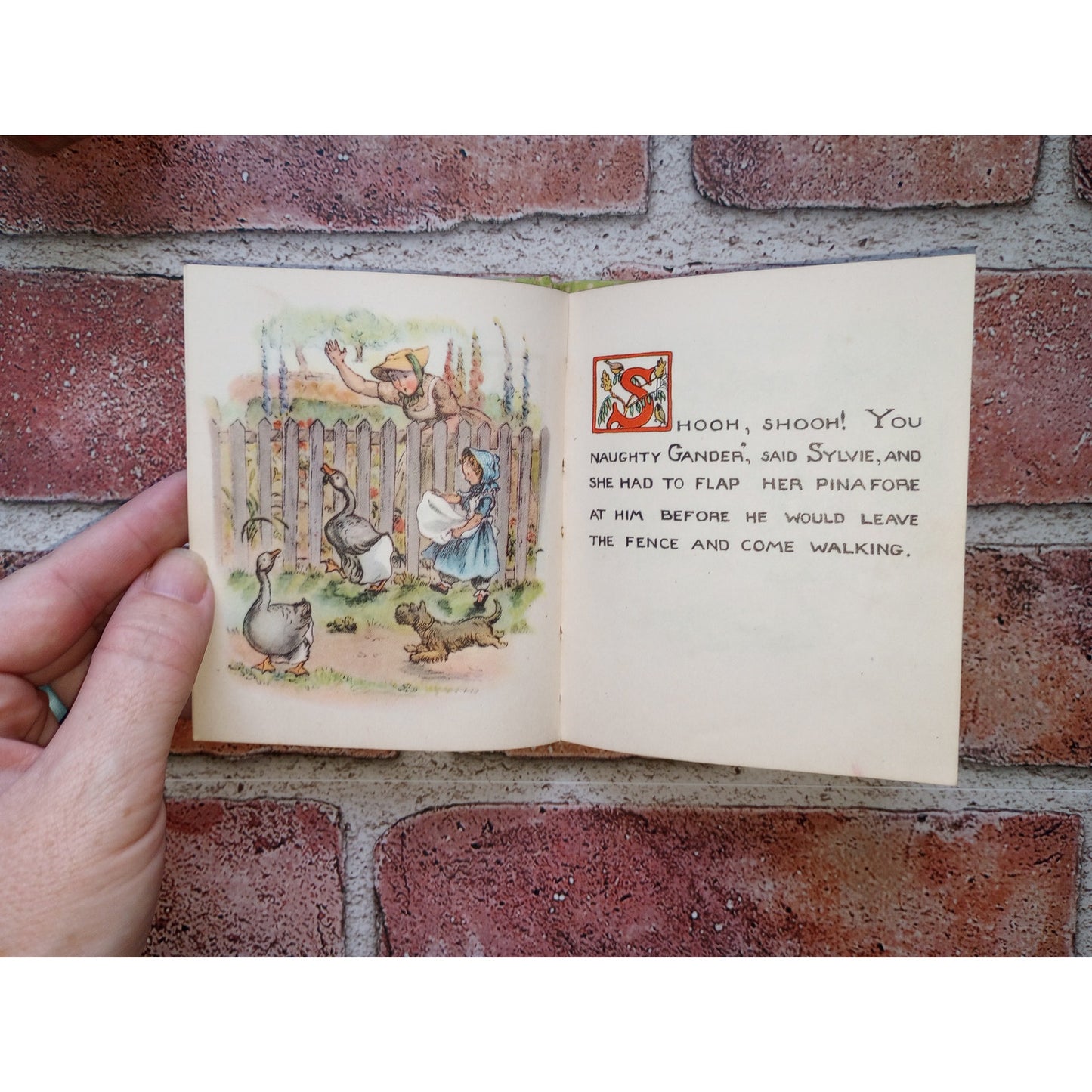 Alexander The Gander Tasha Tudor SIGNED 1945 4th Printing VTG Children's Book