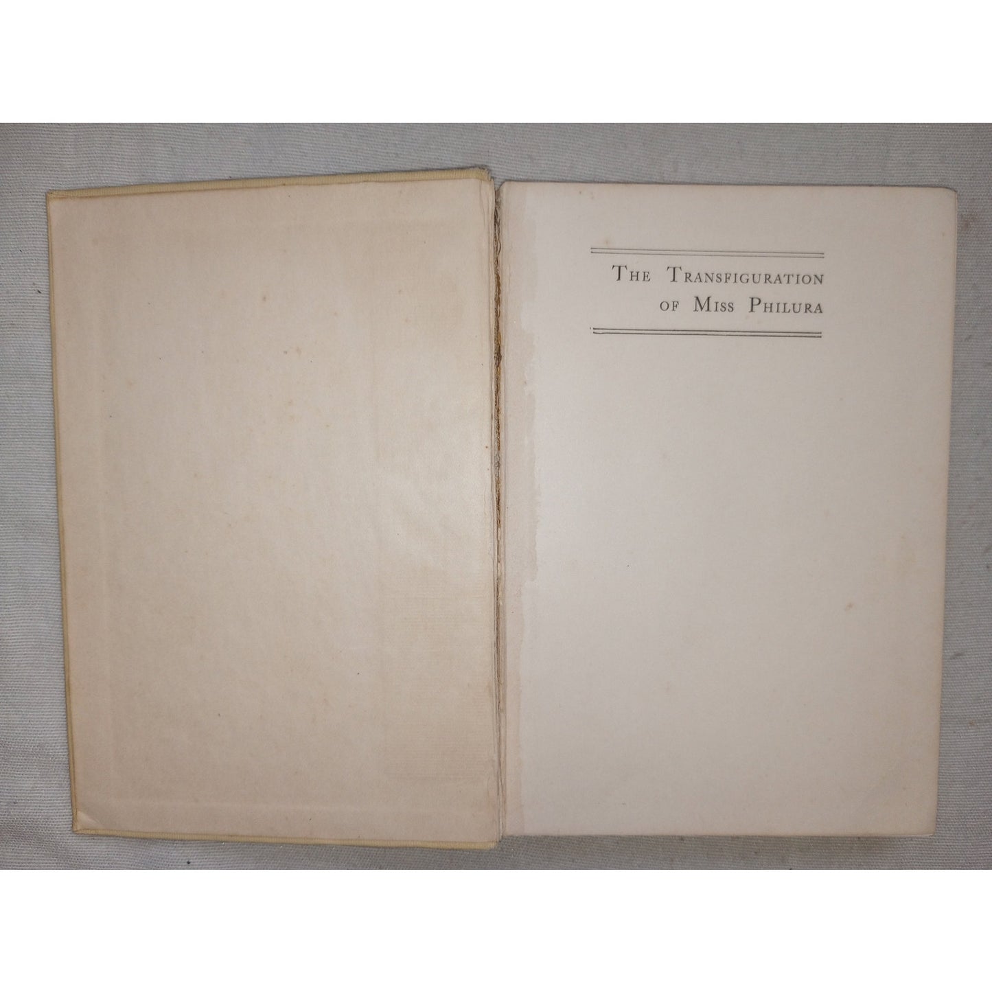 The Transfiguration Of Miss Philura [Florence Morse Kingsley, 1902] Antique HC