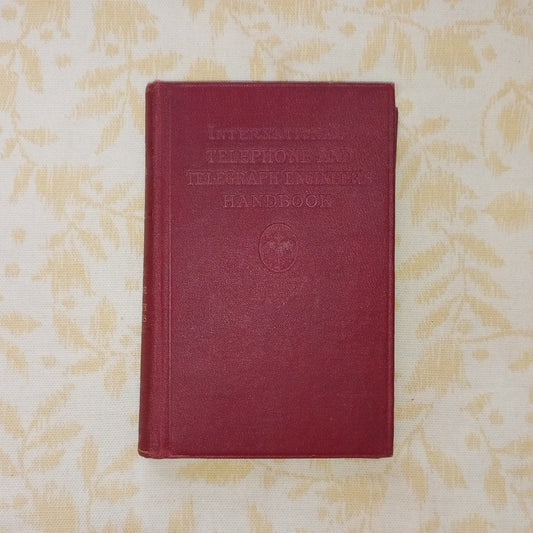 I.C.S Telephone and Telegraph Engineers Handbook 1921 Antique Book Illustrated