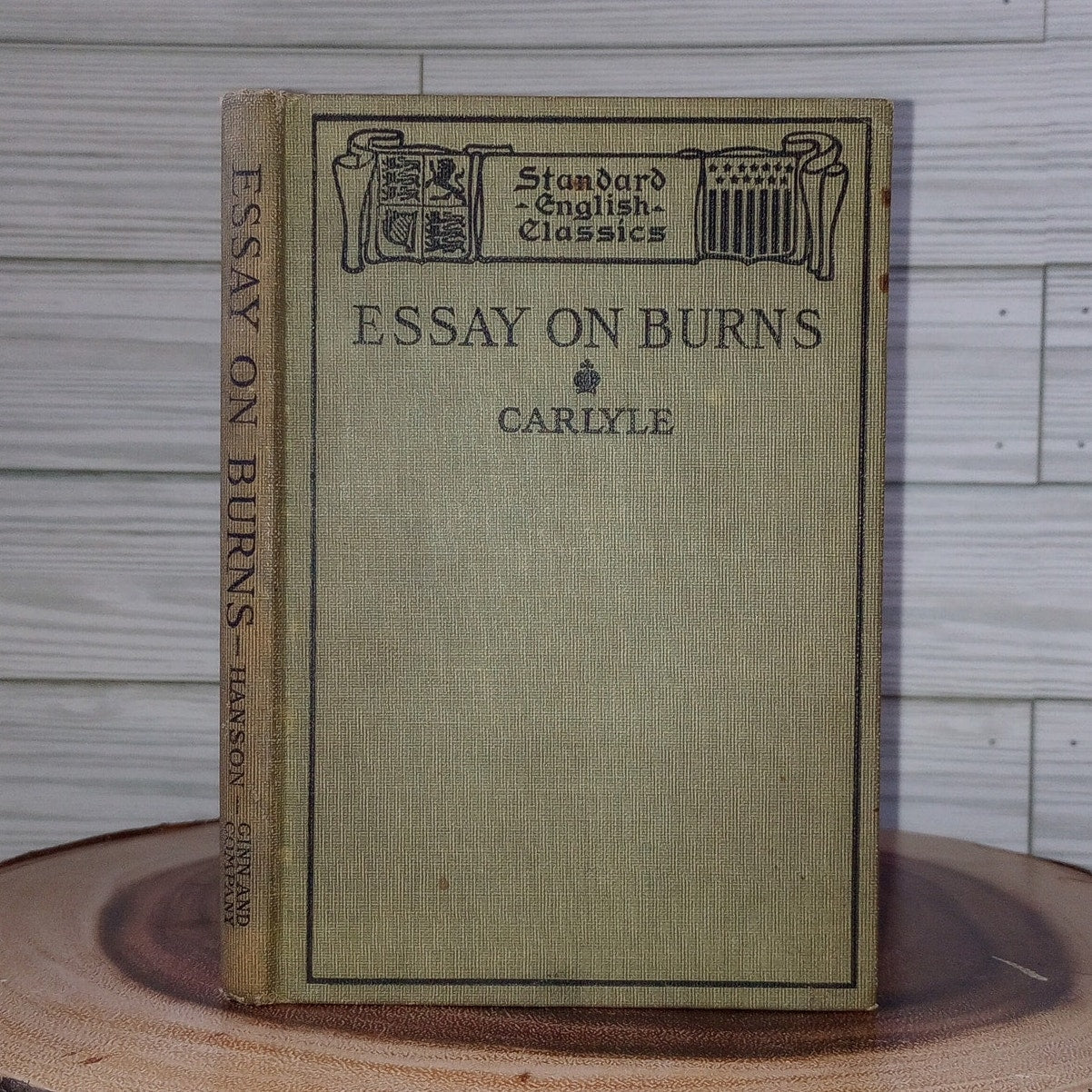 Representative Poems Of Robert Burns With Carlyle's Essay 1897 Book Hanson Ginn