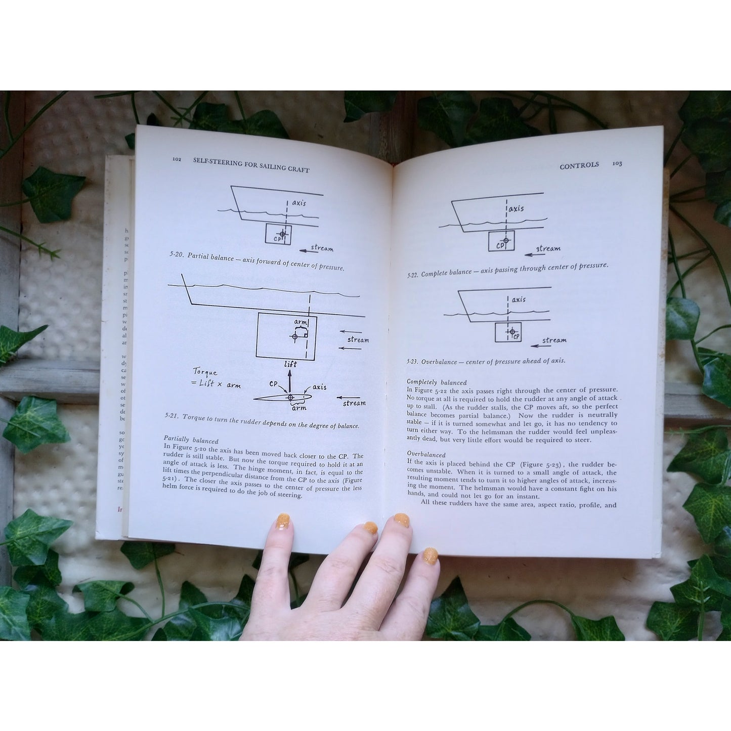 Self-Steering for Sailing Craft John S. Letcher, Jr Vintage Hardcover Book 1974