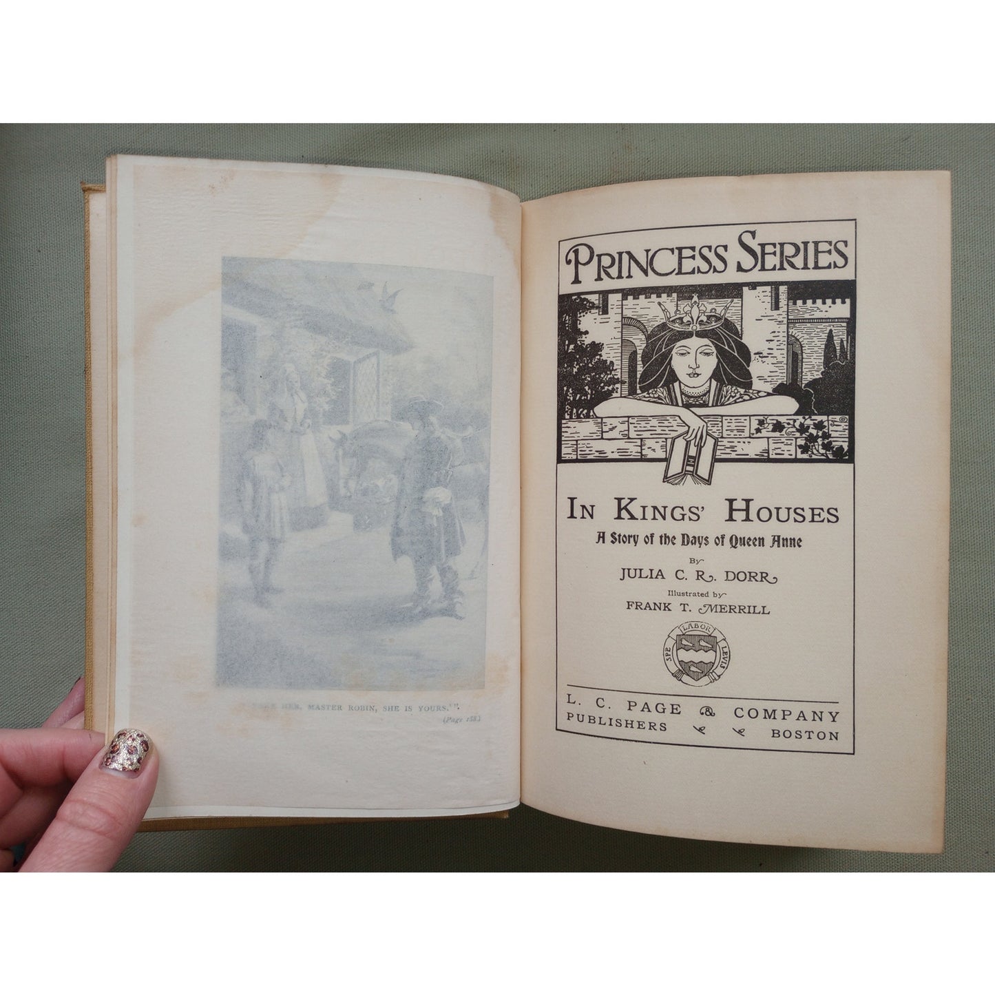 Princess Series Book In Kings' Houses Story Of Queen Anne Vintage Illus. 1908