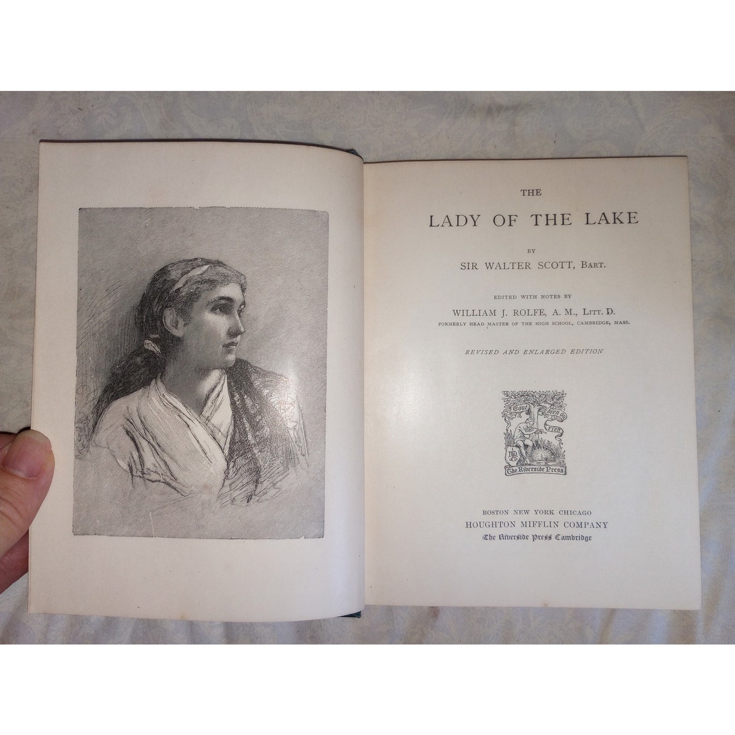 Sir Walter Scott's The Lady of the Lake Antique Book 1908 Illustrated