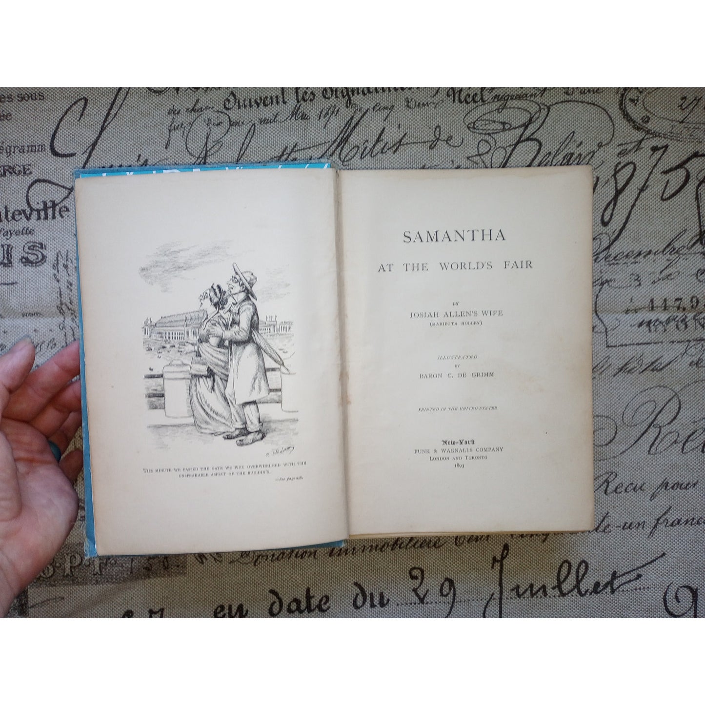 Samantha at the World's Fair Josiah Allen's Wife Marietta Holley 1893 Antique HC