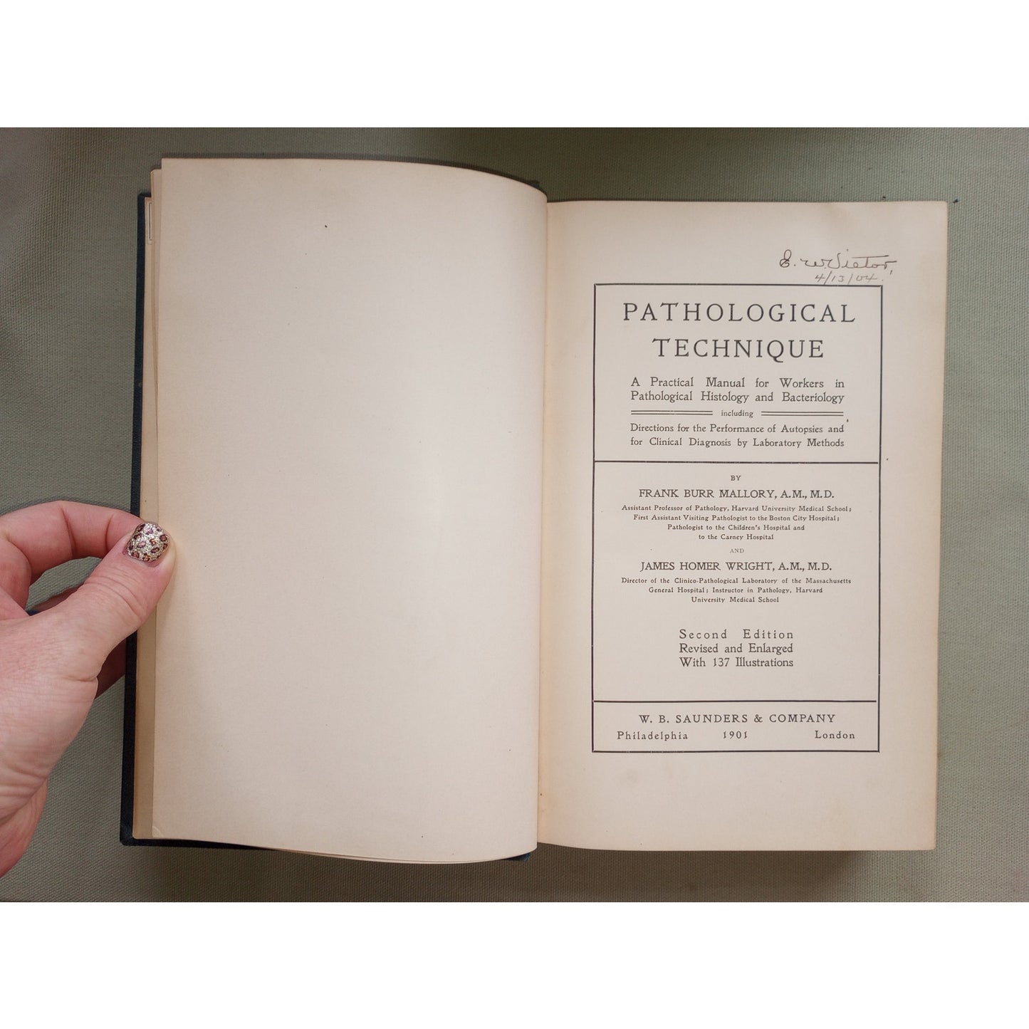 Pathological Technique Pathology Histology Bacteriology Autopsy Mallory 1901