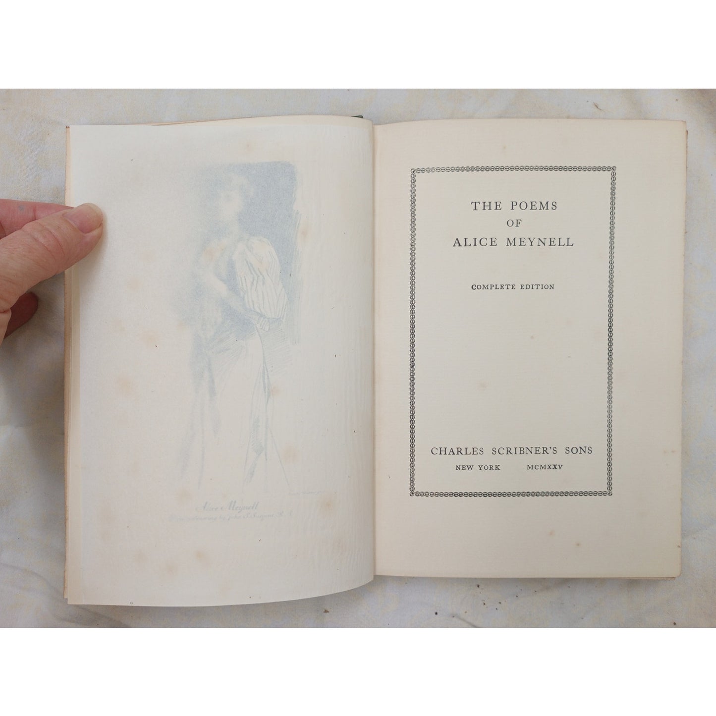 The Poems of Alice Meynell Complete Edition Hardcover July 1925 First Edition