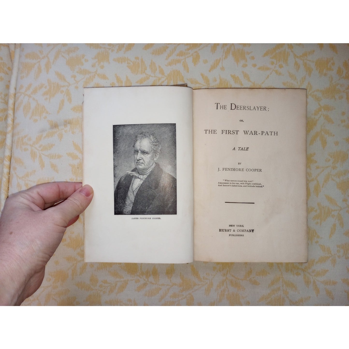 The Deerslayer J. Fenimore Cooper Hurst & Co Antique HC Leatherstocking Tales