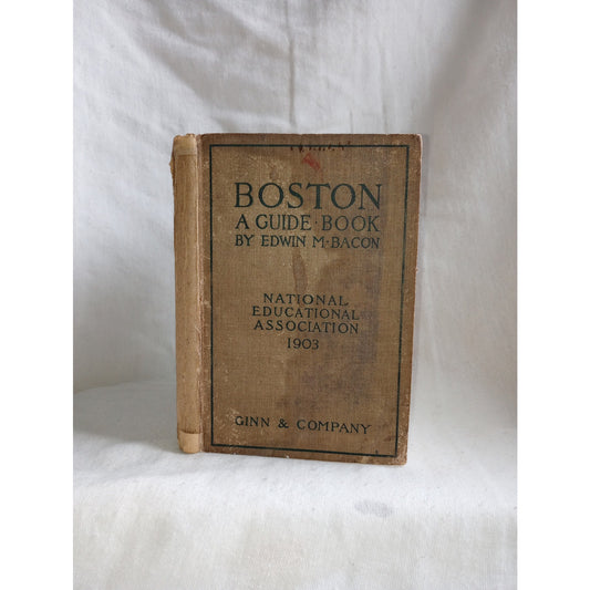 Antique Guide Book of Boston 1903 Color Maps Massachusetts New England States