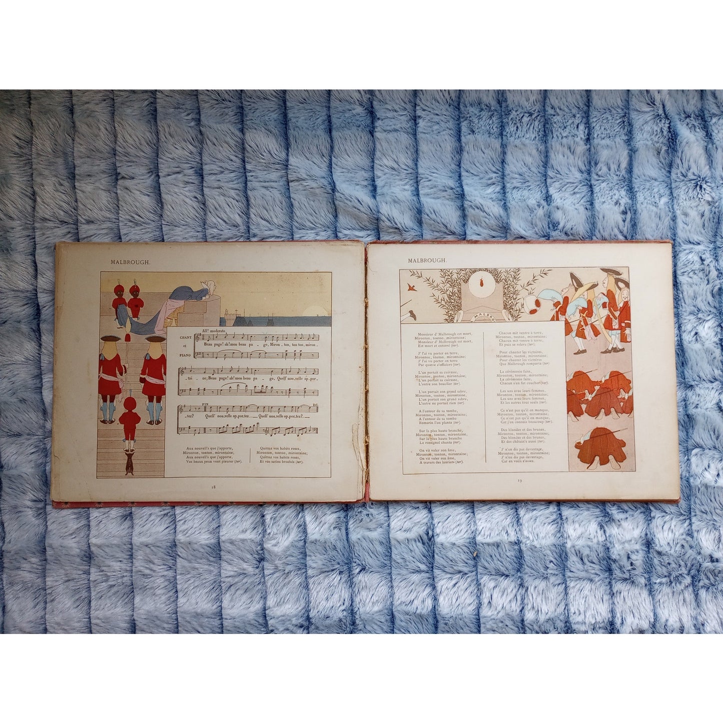 Chanson De France Pour Les Petits Francaise Antique Children's French Song Book