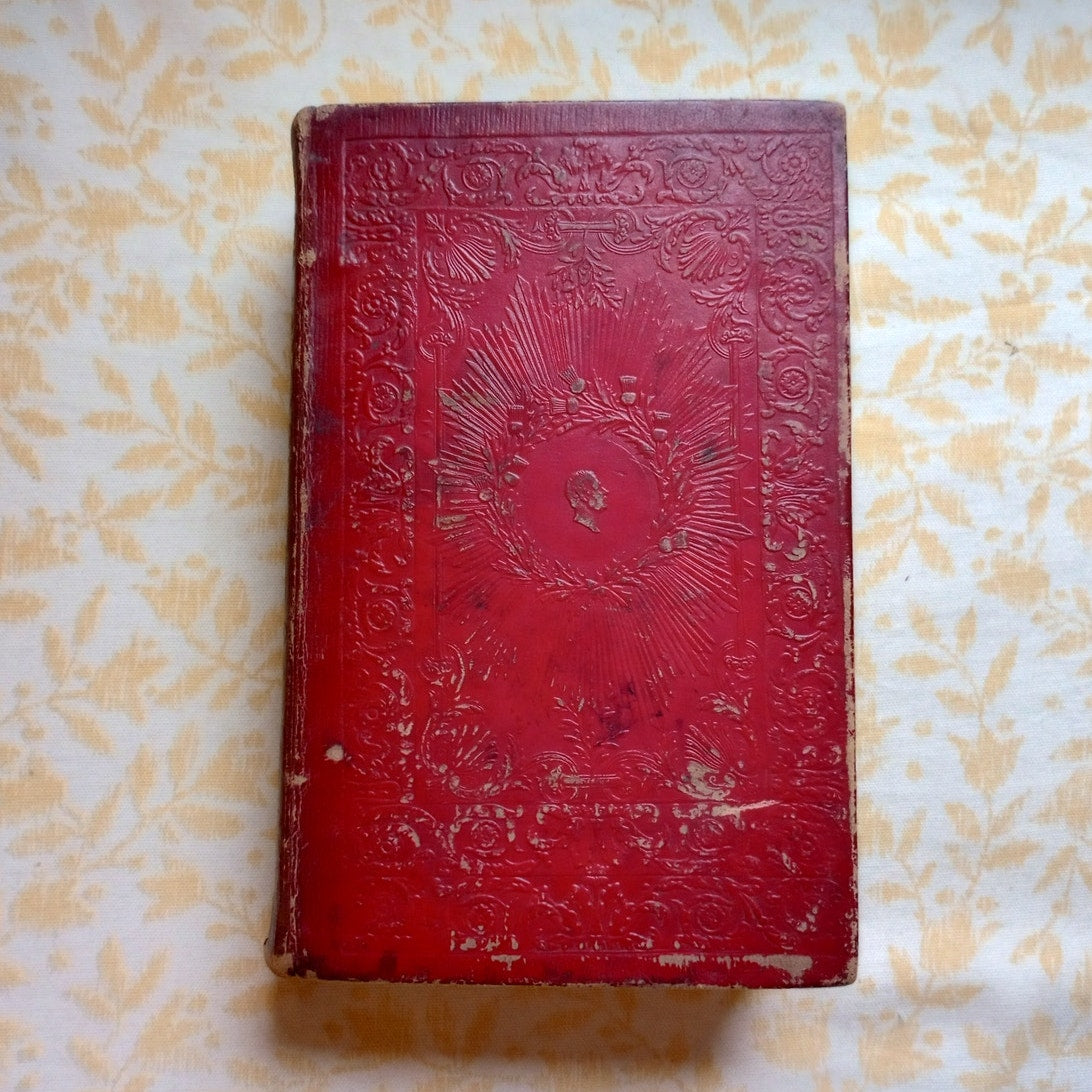 Select British Poets by William Hazlitt Antique 1824 1st edition Ornate Binding