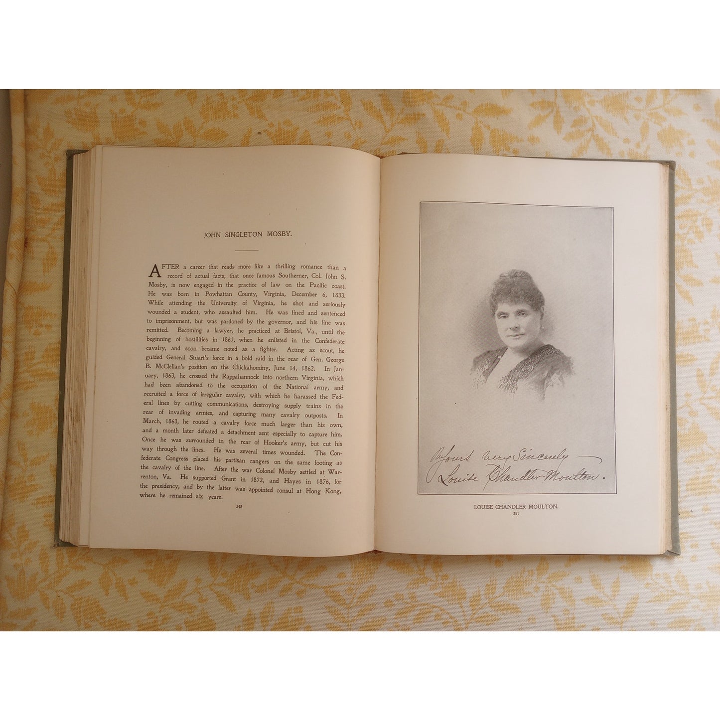 Our Living Leaders Antique Encyclopaedia American Biography Men/Women Portraits