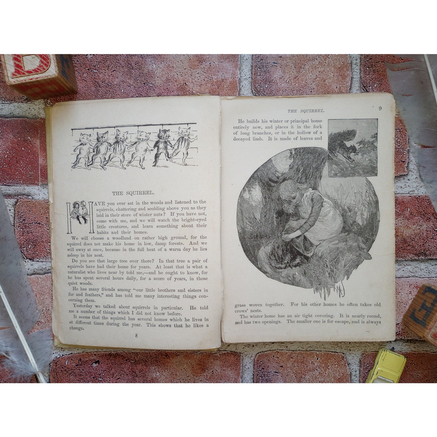 Animal Stories For Little People Antique Children's Book Illustrated Dog Stories