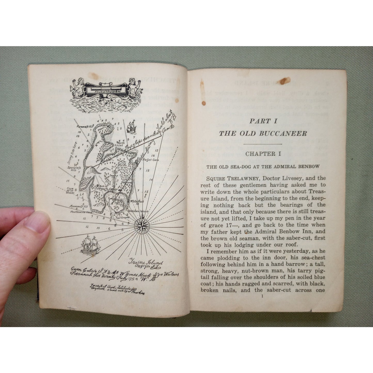 Vintage 1925 Treasure Island by Robert L. Stevenson; Illustrated by Frank Godwin