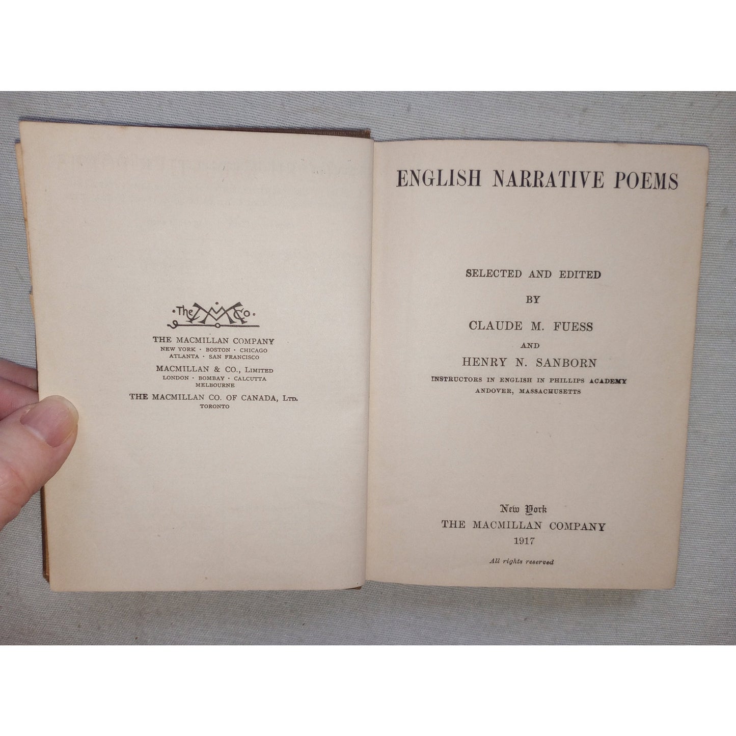 Macmillan Pocket Classics English Narrative Poems Goldsmith's Deserted Village