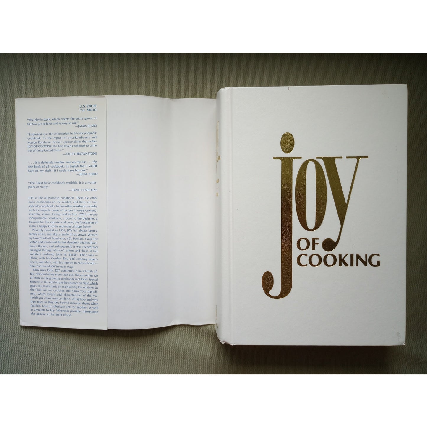 Set of 3 The Joy of Cooking 1953 1973 1975 Irma Rombauer Vintage Cook Books