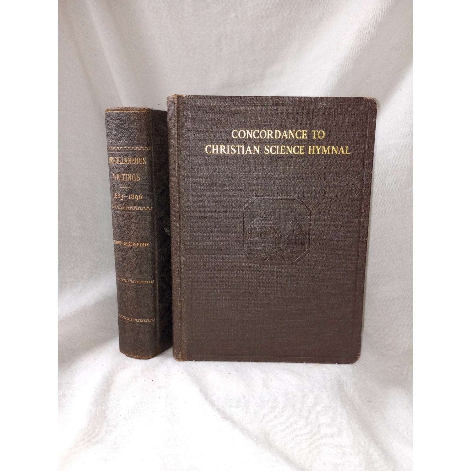 1910 Mary Baker Eddy Writings 1883-96 Christian Science Hymnal Concordance 1932