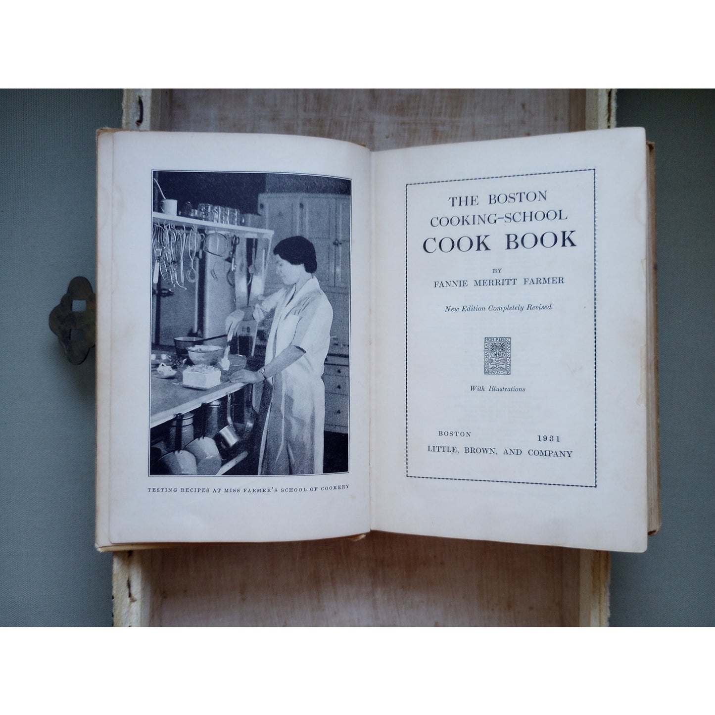 The Boston Cooking School Cook Book by Fannie Merritt Farmer Cookbook 1931