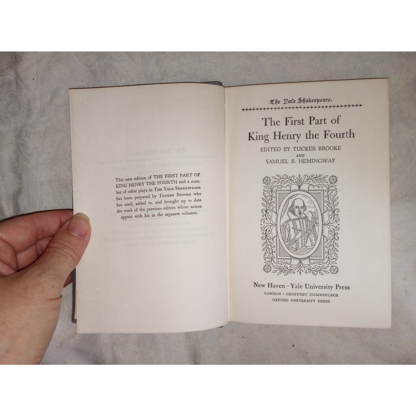 The First Part Of King Henry The Fourth The Yale Shakespeare 1954 Vintage Book