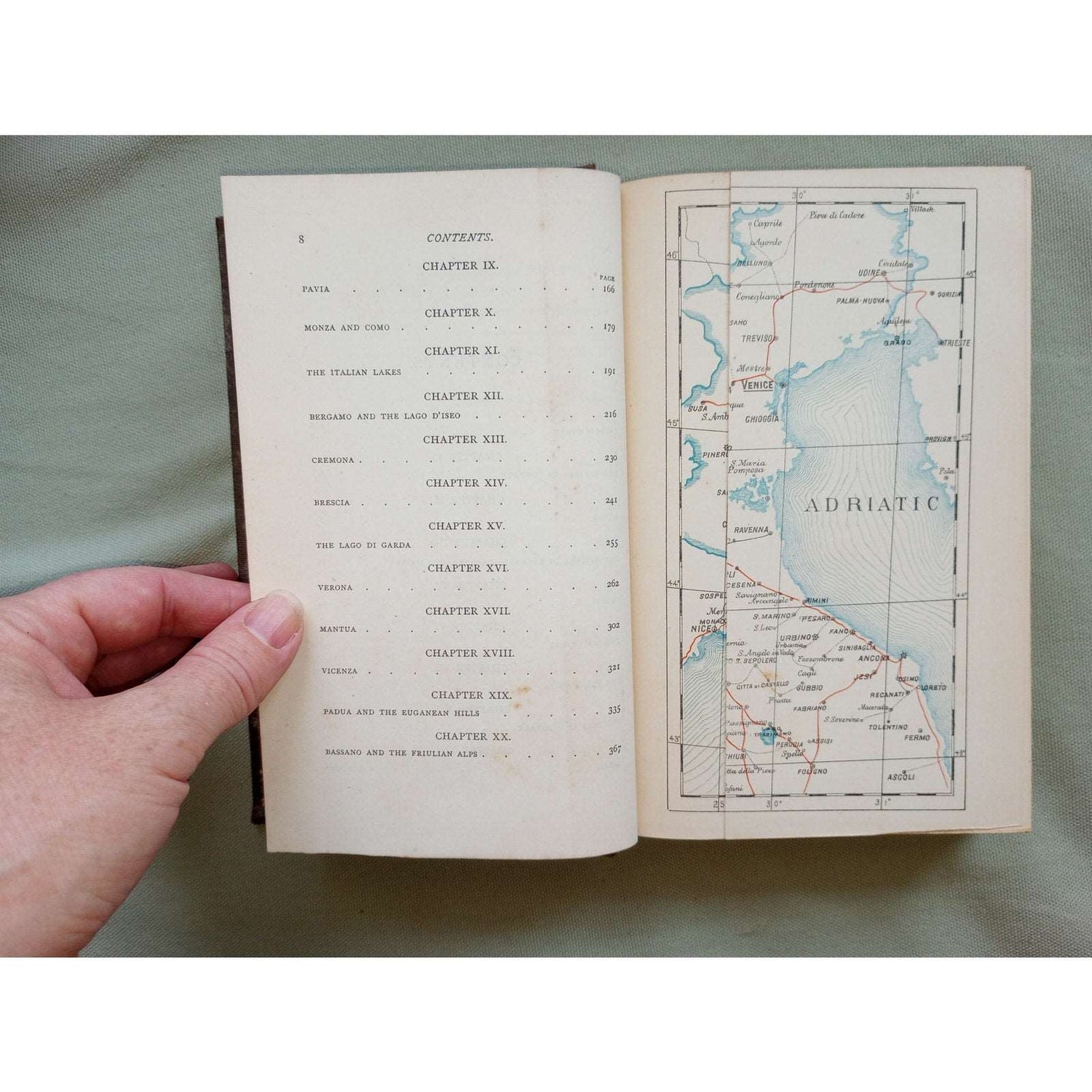 Cities Of Northern And Central Italy Antique 1876 3 Volumes Rare Foldout Maps