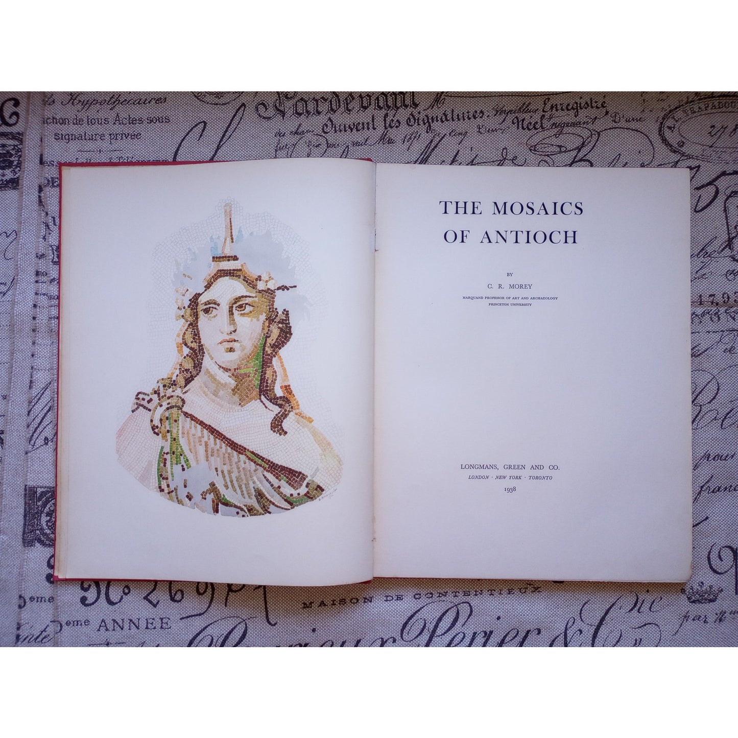 The Mosaics of Antioch by Charles Rufus Morey Vintage Art Book 1938 Rare