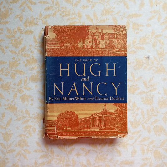 Hugh & Nancy Story of Old England & New England Twins Children's Book 1st HCDJ