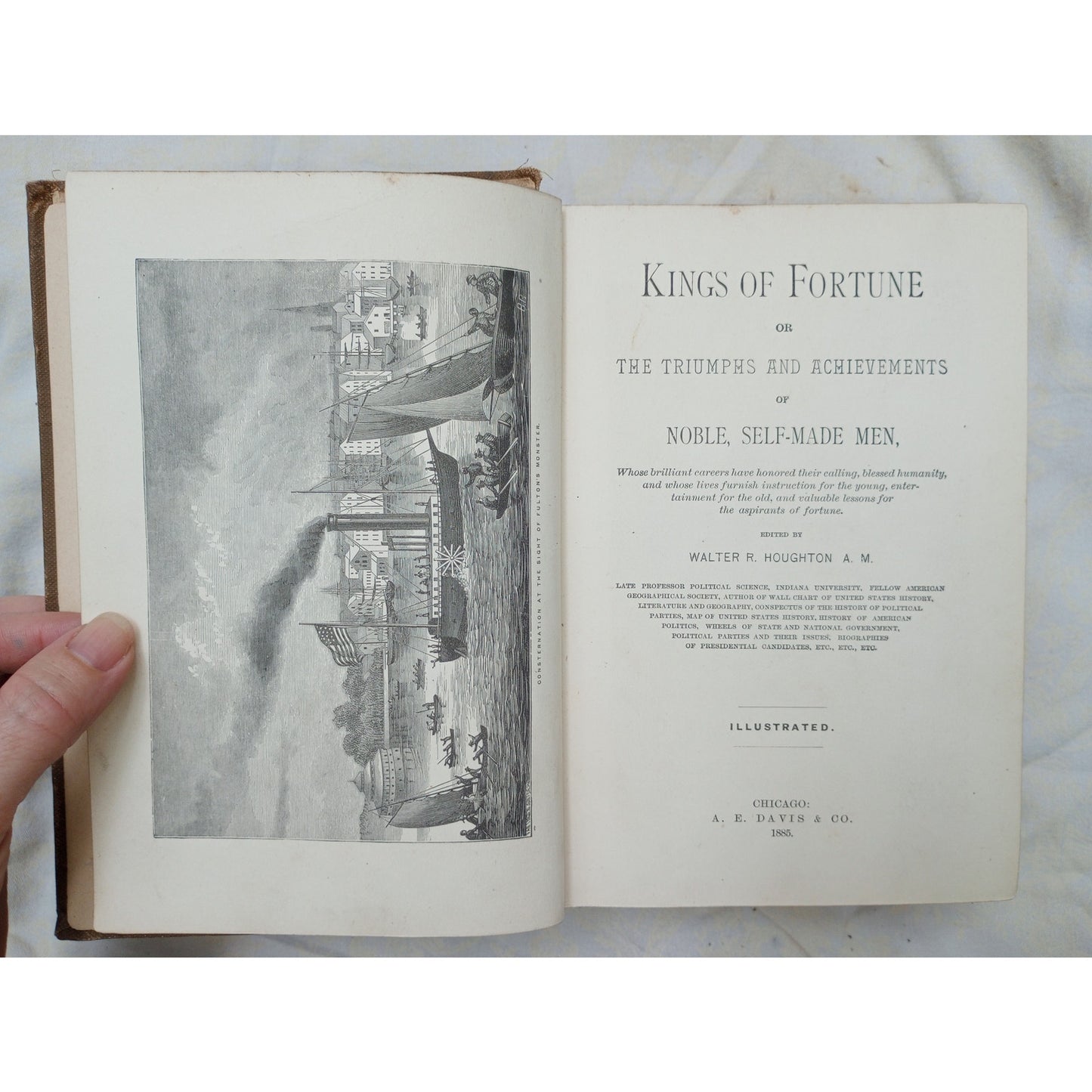 Kings of Fortune Walter R Houghton 1885 Vanderbilt Goodyear Longfellow Hawthorne