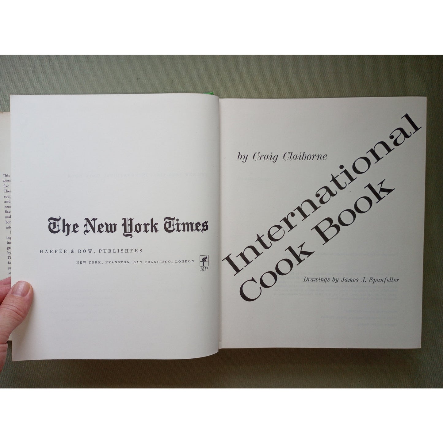 The New York Times International Cook Book 1st Edition 1971 Craig Claiborne HCDJ