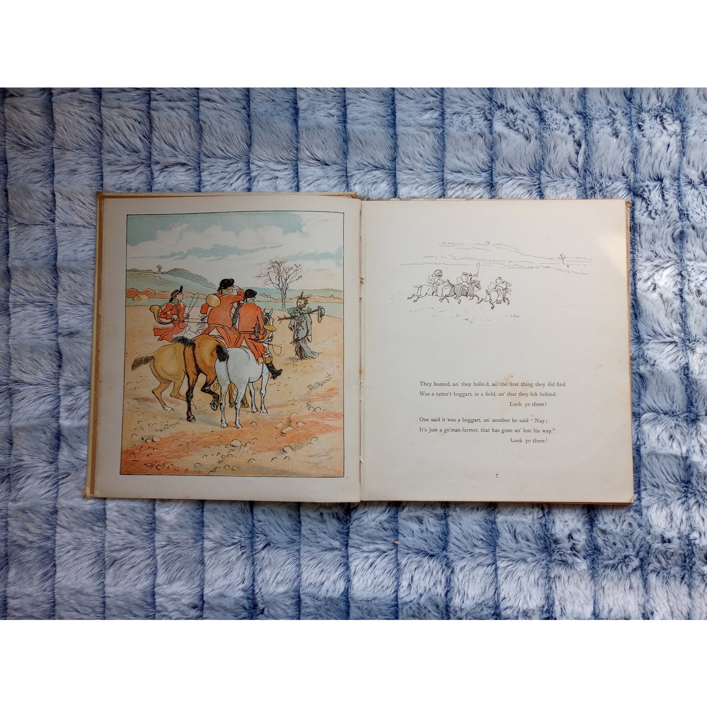 Randolph Caldecott Engravings Picture Book Queen Of Hearts 3 Jovial Huntsmen