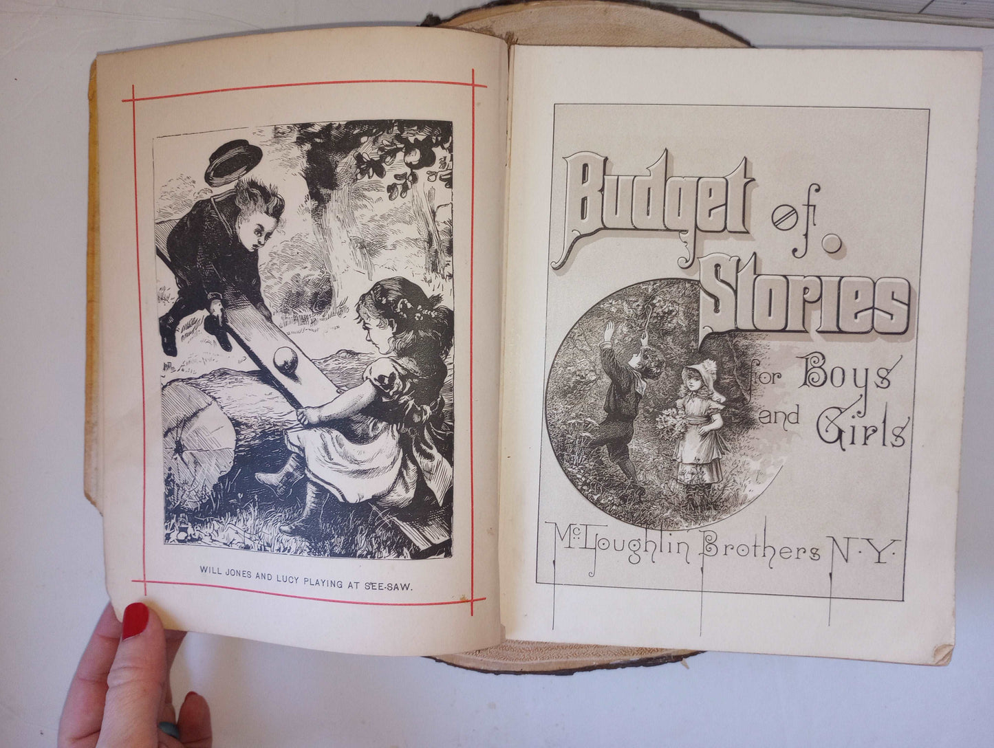 Budget of Stories for Boys and Girls Illustrated Victorian Children's Book