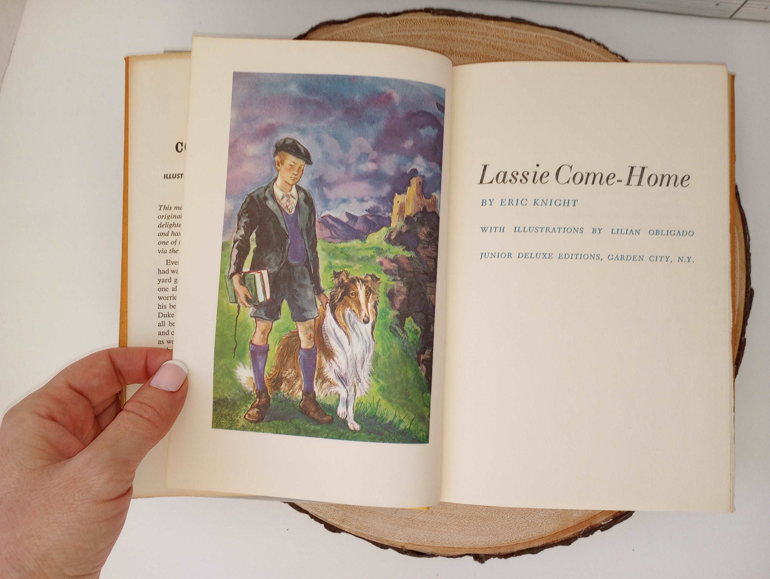 Lassie Come Home [Eric Knight, 1964] Junior Deluxe Editions HCDJ