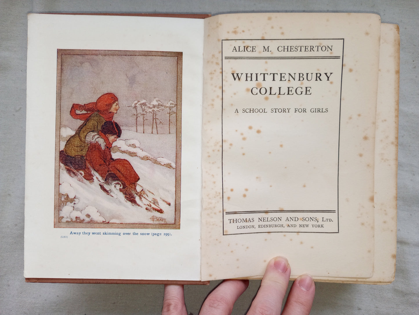 Whittenbury College: A School Story For Girls [Alice M. Chesterton] Antique HC