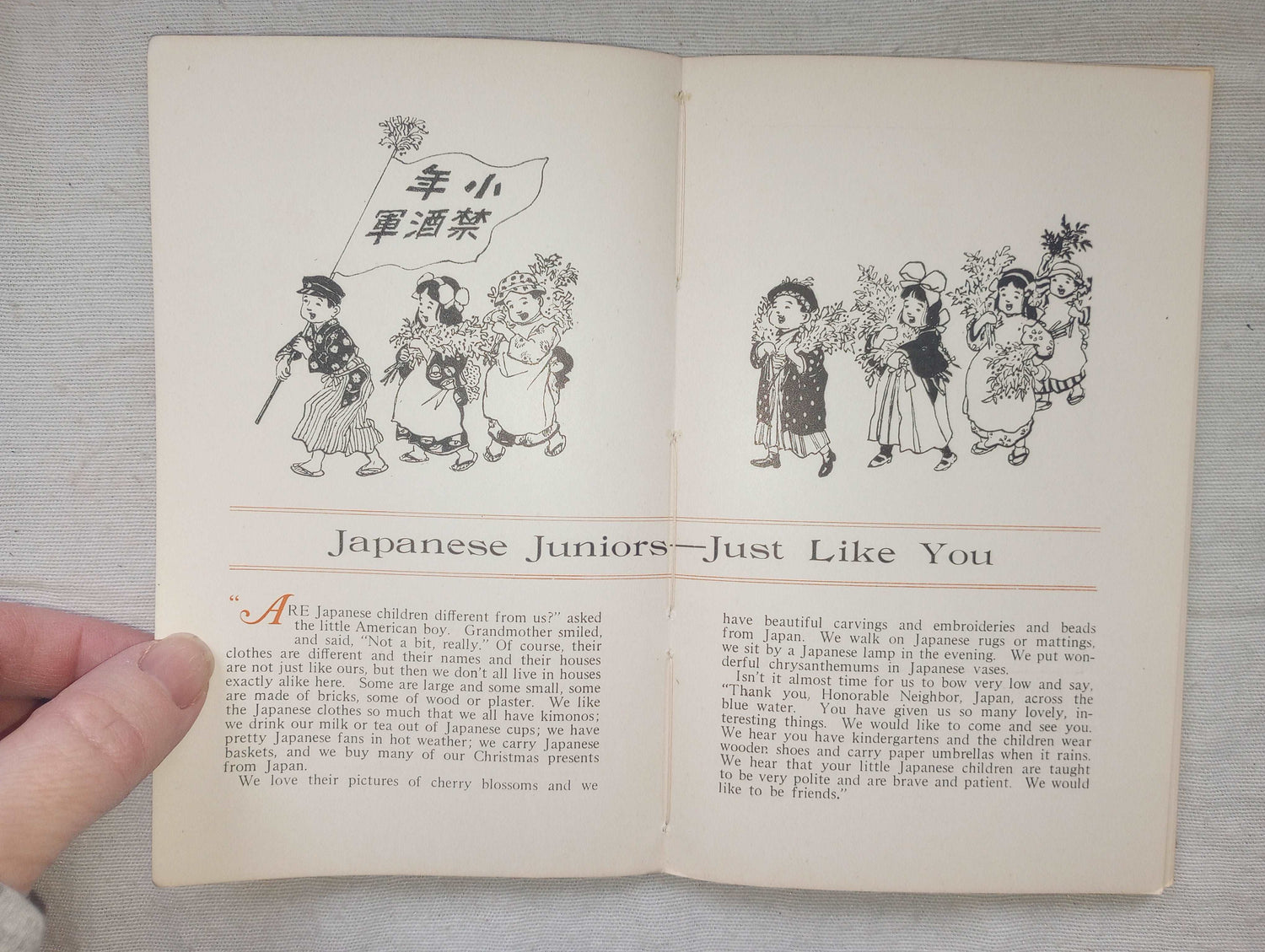 Everyland For Children- Taro & Ume Christmas In Japan Children's Book 1926