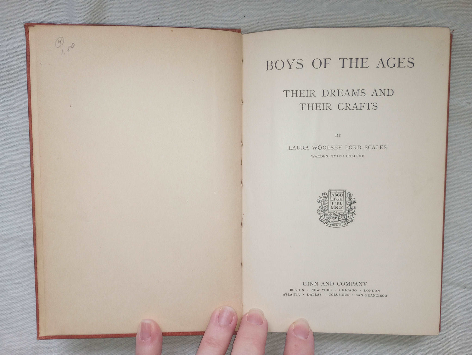 Boys of the Age: Their Dreams & Their Crafts [Laura Scales, 1922] Antique HC