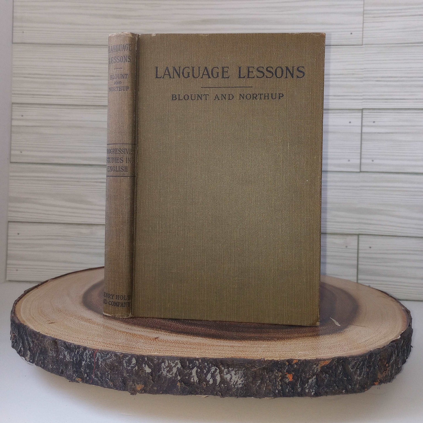 Antique Language Lessons English School Book for Intermediate Students 1912