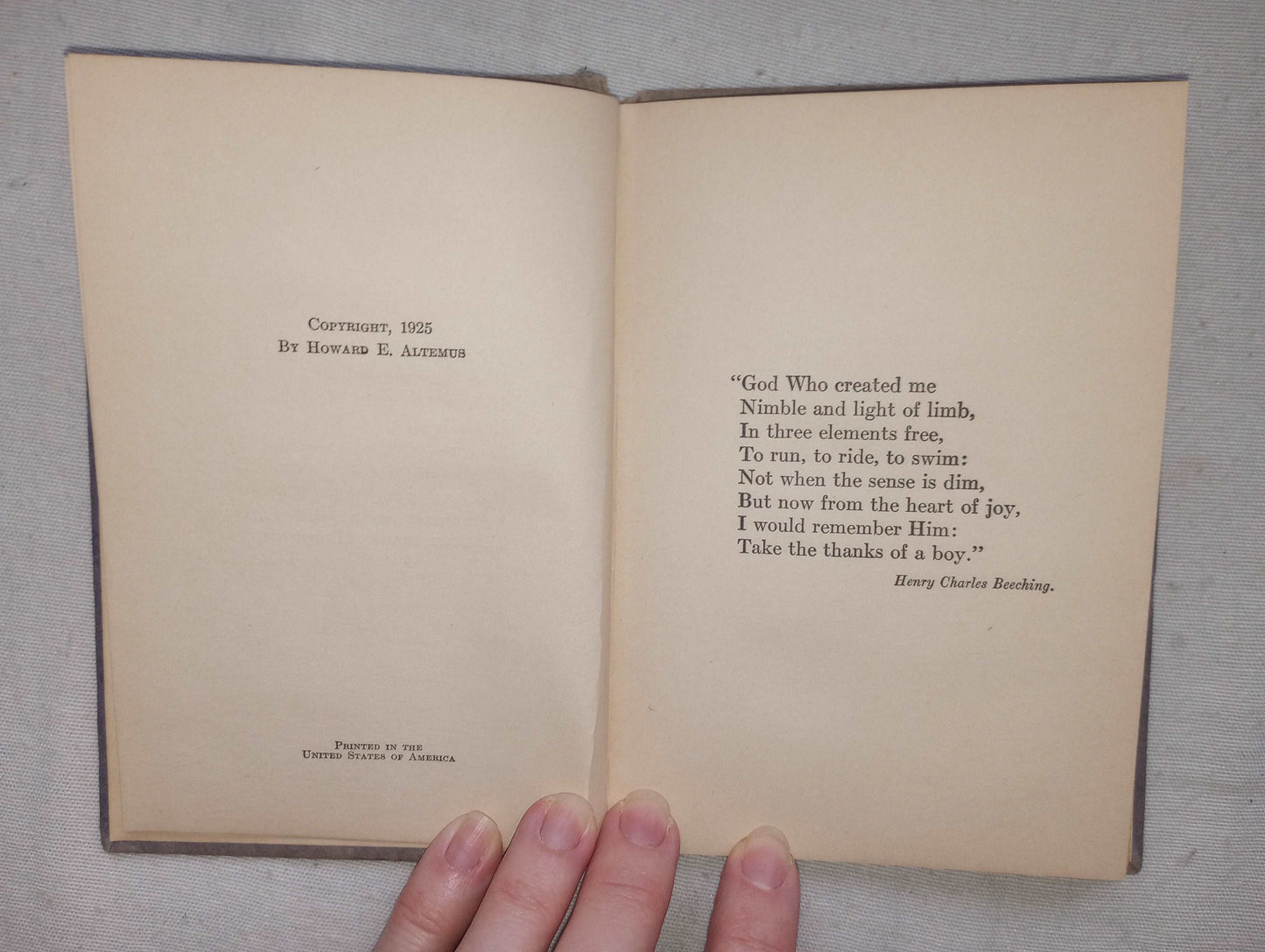 Prayers for Boys [Herbert C. Alleman, 1925] The Lords Prayer & Many More