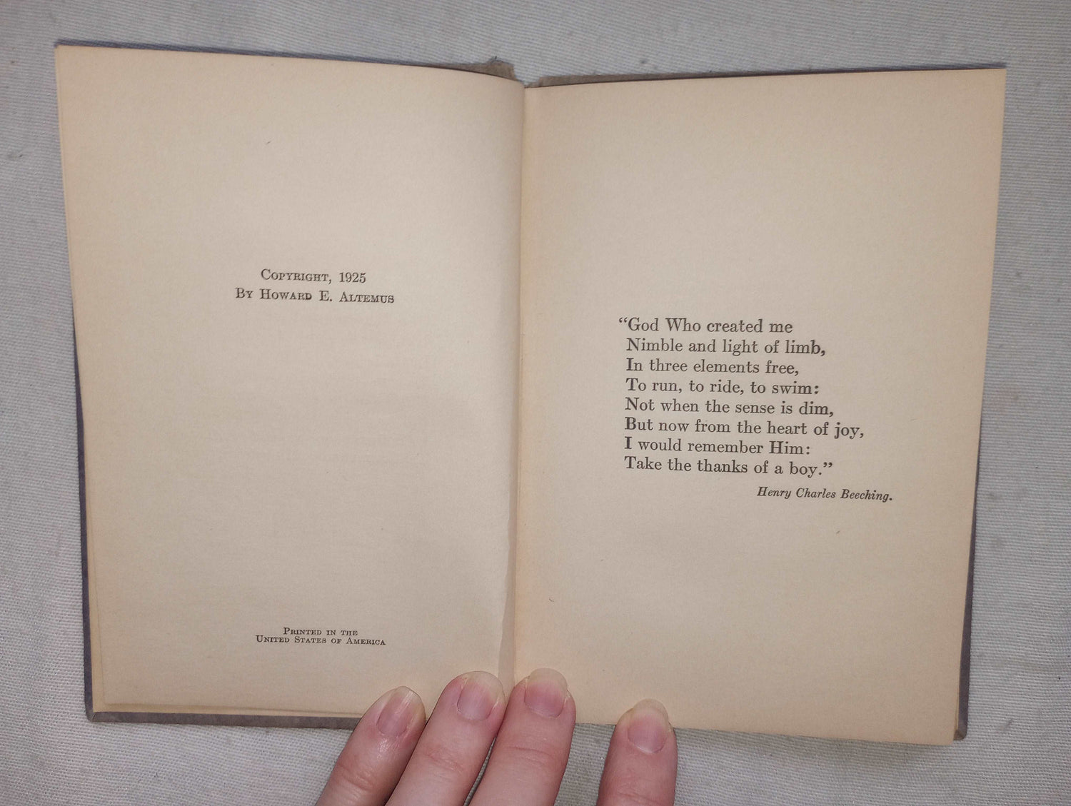 Prayers for Boys [Herbert C. Alleman, 1925] The Lords Prayer & Many More