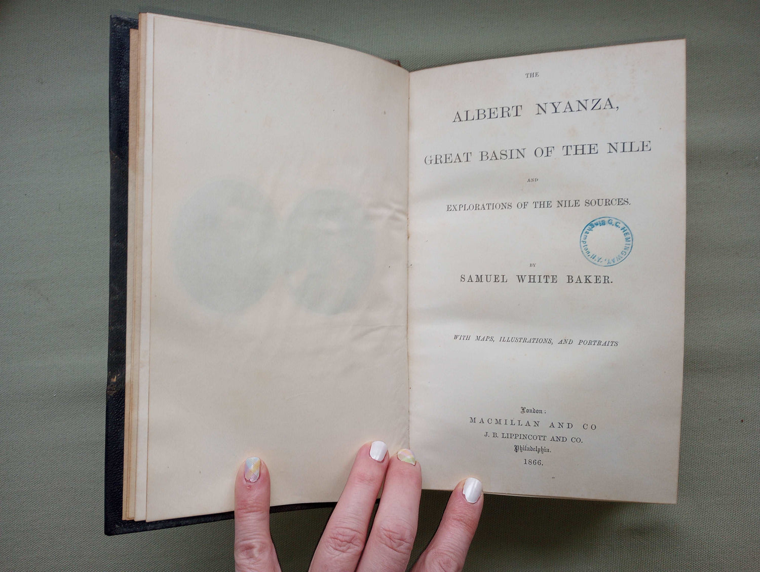 1866 FIRST EDITION ALBERT NYANZA GREAT BASIN OF THE NILE MAPS & ILLUSTRATIONS