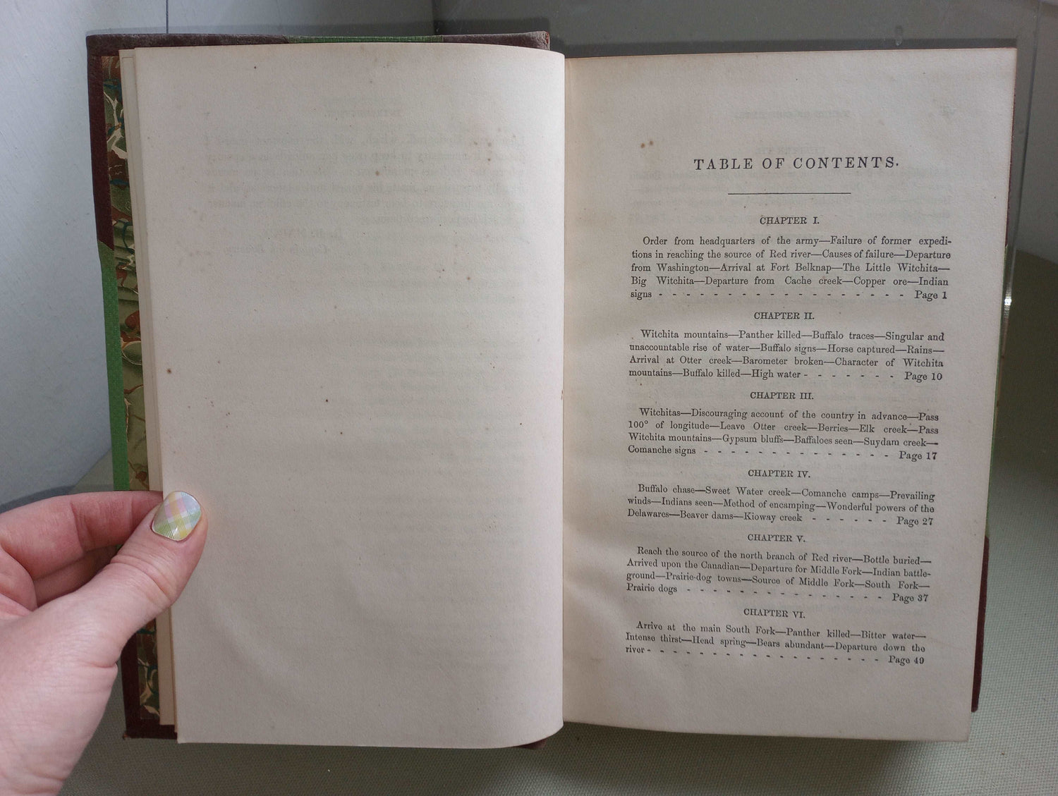 EXPLORATION OF THE RED RIVER OF LOUISIANA [RANDOLPH MARCY, 1854] FIRST EDITION