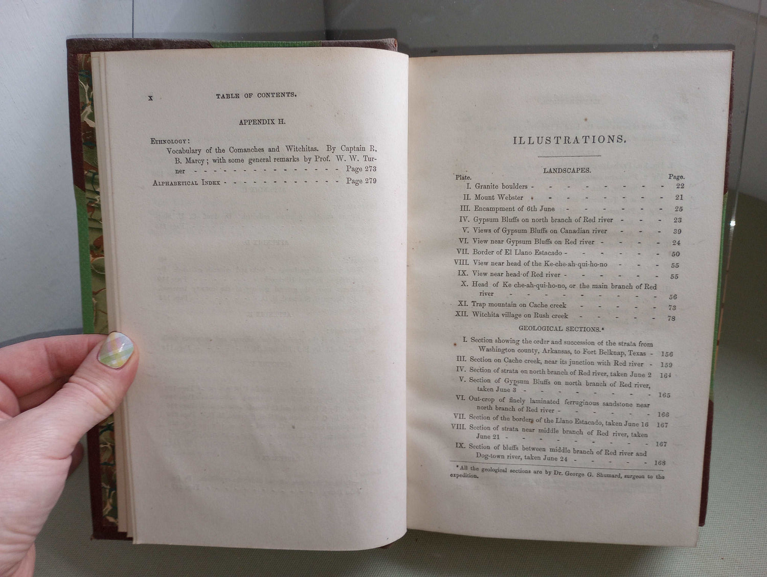 EXPLORATION OF THE RED RIVER OF LOUISIANA [RANDOLPH MARCY, 1854] FIRST EDITION